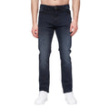 Blue Black - Front - Henleys Mens Craze Comfort Straight Jeans