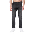 Charcoal - Front - Henleys Mens Craze Comfort Straight Jeans