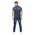 Navy - Back - Crosshatch Mens Brightling Camo Polo Shirt