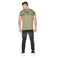 Olive - Back - Crosshatch Mens Brightling Camo Polo Shirt