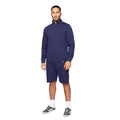 Navy - Side - One True Saxon Mens Dexon Quarter Zip Pullover