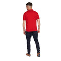 Red - Back - Duck and Cover Mens Feltar Polo Shirt