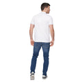 White - Back - Duck and Cover Mens Feltar Polo Shirt