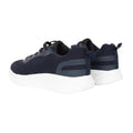 Navy-White - Back - Crosshatch Mens Lennart Trainers