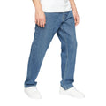 Stone - Back - Crosshatch Mens Tillman Stone Wash Baggy Jeans