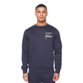 Navy - Front - Duck and Cover Mens Jennerkins Crew Neck Jumper