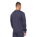 Navy - Back - Duck and Cover Mens Jennerkins Crew Neck Jumper