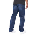 Mid Wash - Back - Duck and Cover Mens Rushawn Relaxed Fit Jeans