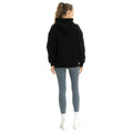 Black - Back - Lookus Womens-Ladies Liliya Oversized Hoodie