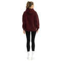 Burgundy - Back - Lookus Womens-Ladies Liliya Oversized Hoodie