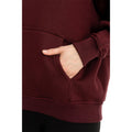 Burgundy - Side - Lookus Womens-Ladies Liliya Oversized Hoodie