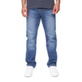 Stone Wash - Front - Duck and Cover Mens Straight Leg Jeans