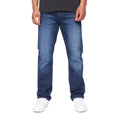 Dark Wash - Front - Duck and Cover Mens Straight Leg Jeans