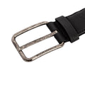 Black - Lifestyle - Crosshatch Mens Pretzel Woven Waist Belt