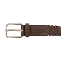 Brown - Lifestyle - Crosshatch Mens Pretzel Woven Waist Belt