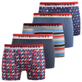 Multicoloured - Front - Smith & Jones Mens Nellary Assorted Designs Boxer Shorts (Pack of 5)