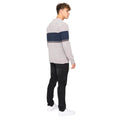 Light Grey - Back - Bewley & Ritch Mens Maskell Knitted Crew Neck Sweatshirt