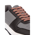 Black-Grey - Side - Crosshatch Mens Toribio Trainers