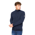 Navy - Front - Bewley & Ritch Mens Gladstone Knitted Funnel Neck Sweatshirt