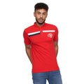 Red - Back - Crosshatch Mens Eveatrax Polo Shirt