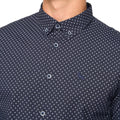 Navy - Back - Bewley & Ritch Mens Broadley Slim Shirt