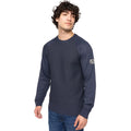 Light Grey Marl - Front - Bewley & Ritch Mens Crestfield Knitted Crew Neck Jumper