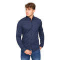 Navy - Front - Bewley & Ritch Mens Edgeworth Slim Shirt