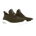 Olive - Front - Crosshatch Mens Trevel Trainers