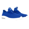 Blue - Back - Crosshatch Mens Trevel Trainers