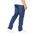 Dark Wash-Stone Wash - Back - Smith & Jones Mens Sazzi Straight Jeans (Pack of 2)