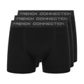 Black - Front - French Connection Mens FCUK1 Boxer Shorts (Pack of 3)