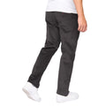 Anthracite - Back - Crosshatch Mens Cordout Loose Trousers