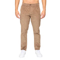 Biscuit - Front - Crosshatch Mens Cordout Loose Trousers