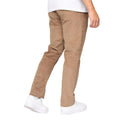 Biscuit - Back - Crosshatch Mens Cordout Loose Trousers