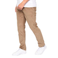 Biscuit - Side - Crosshatch Mens Cordout Loose Trousers