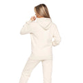 Ecru - Back - Juice Womens-Ladies Cremmoore Hoodie