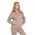 Stone - Front - Juice Womens-Ladies Cremmoore Hoodie