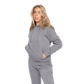 Dark Grey - Front - Juice Womens-Ladies Cremmoore Hoodie