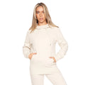 Ecru - Front - Juice Womens-Ladies Cremmoore Hoodie