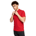 Red - Back - Duck and Cover Mens Bassos Polo Shirt