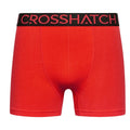 Green-Red - Side - Crosshatch Mens Highlighter Boxer Shorts (Pack of 3)