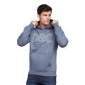 Denim Blue - Side - Duck and Cover Mens Icarusa Hoodie