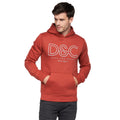 Red - Front - Duck and Cover Mens Icarusa Hoodie