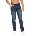 Dark Wash - Front - Crosshatch Mens Malcolm Slim Jeans