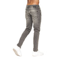 Light Grey Wash - Back - Crosshatch Mens Malcolm Slim Jeans