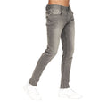 Light Grey Wash - Lifestyle - Crosshatch Mens Malcolm Slim Jeans