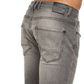 Light Grey Wash - Pack Shot - Crosshatch Mens Malcolm Slim Jeans