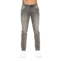 Light Grey Wash - Close up - Crosshatch Mens Malcolm Slim Jeans