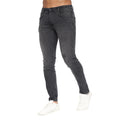 Dark Charcoal - Pack Shot - Crosshatch Mens Malcolm Slim Jeans