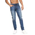 Stone Wash - Front - Crosshatch Mens Malcolm Slim Jeans